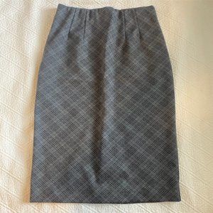 Amanda + Chelsea Plaid Ponte Pencil Skirt